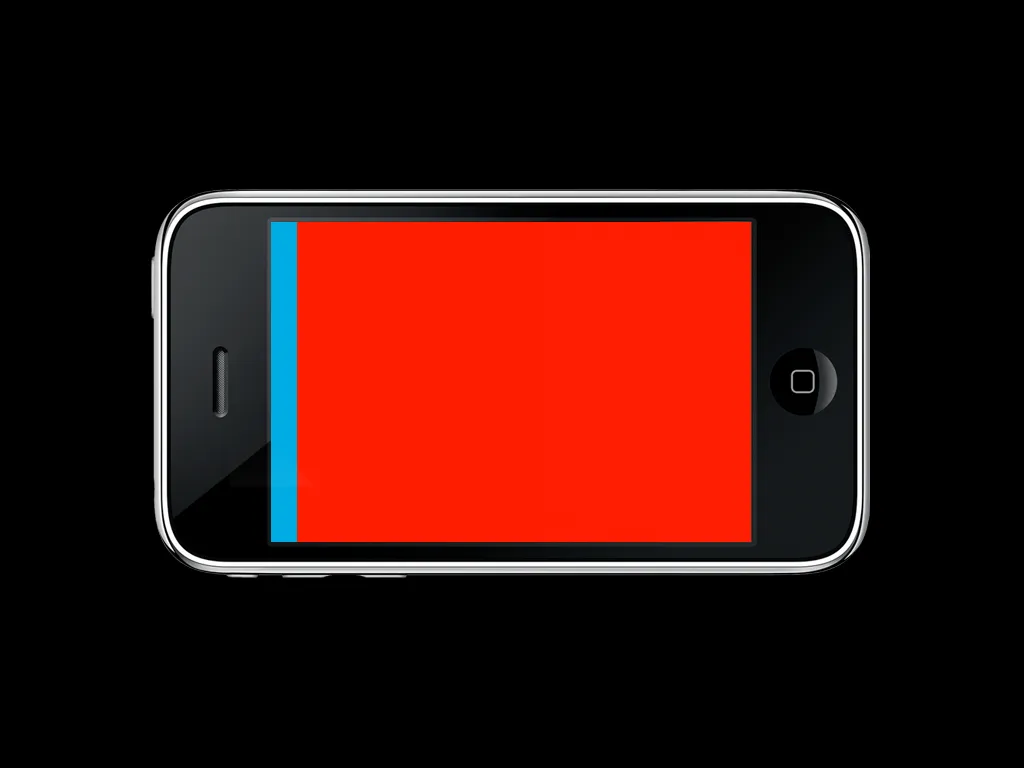 Red has almost pushed blue off the screen