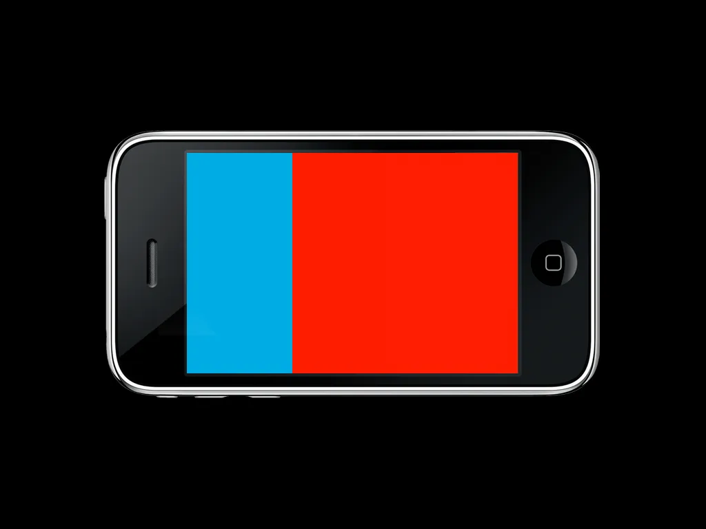 Mid-game: the red side has grown past halfway